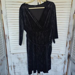 Black with Silver Glitter Dress